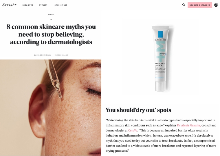 Stylist skincare myths