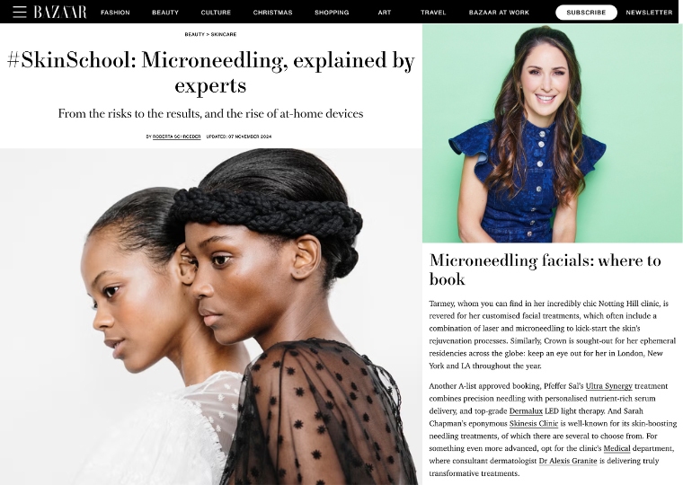 Micro Needling Harpers Bazaar