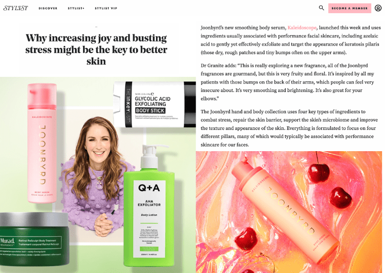 Why increasing joy and busting stress might be the key to better skin